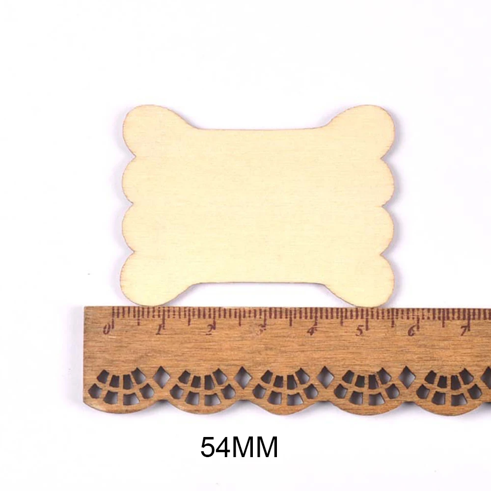 54/72/98/68mm Wooden Flat Bobbin Spools For Cord Wire Thread Card String Ribbons Embroidery Floss Reel Stitch Holder Sewing Tool