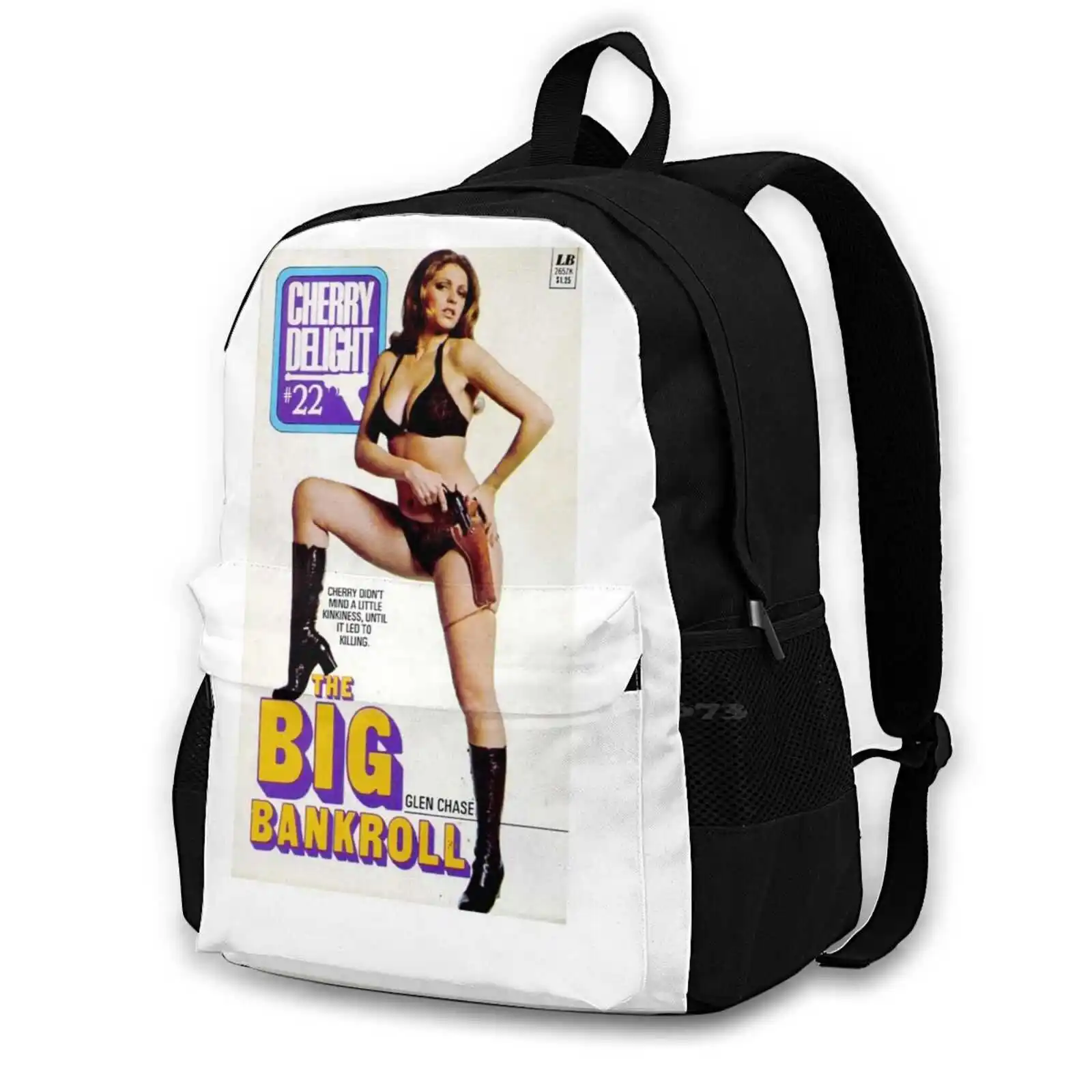 

Pulp 1 Backpacks For School Teenagers Girls Travel Bags Collage Pulp Fiction Book Cover Librarian 1950S 1960S Vintage Novel Bad