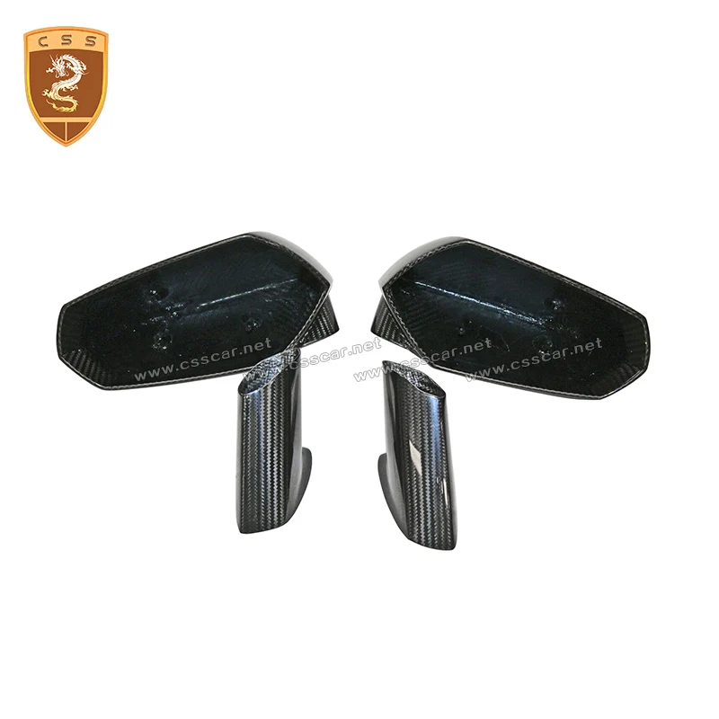 Car Accessories Dry Carbon Fiber Side Mirror Frame Caps Cover Replacement Fit For 2011-2014 LP700 Side Mirror Car