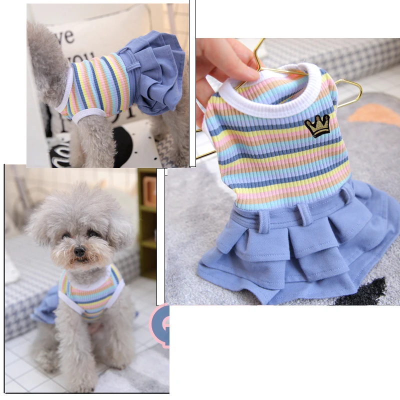 XXL School Uniform Dog Clothes Cute French Bulldog Vest Coat Dresses Outfit Summer Spring Small Puppy Animal Pet Costume Product