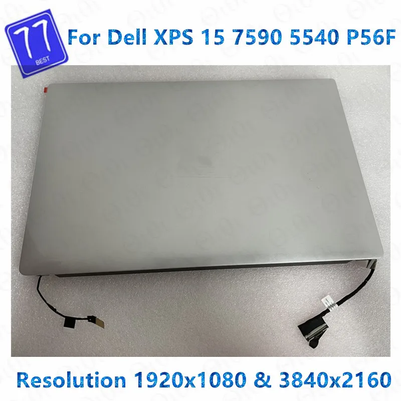 

Original 15.6'' For Dell XPS 15 7590 Precision 5540 P56F P56F003 FHD UHD LCD Display Touch Screen Complete Assembly With Hinges