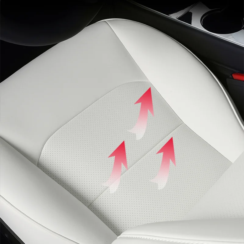 For Tesla Model 3 Y 2018 2019 2020 2021 2022 2023 Customization Service Interior Auto Accessories White Full Set Car Seat Covers