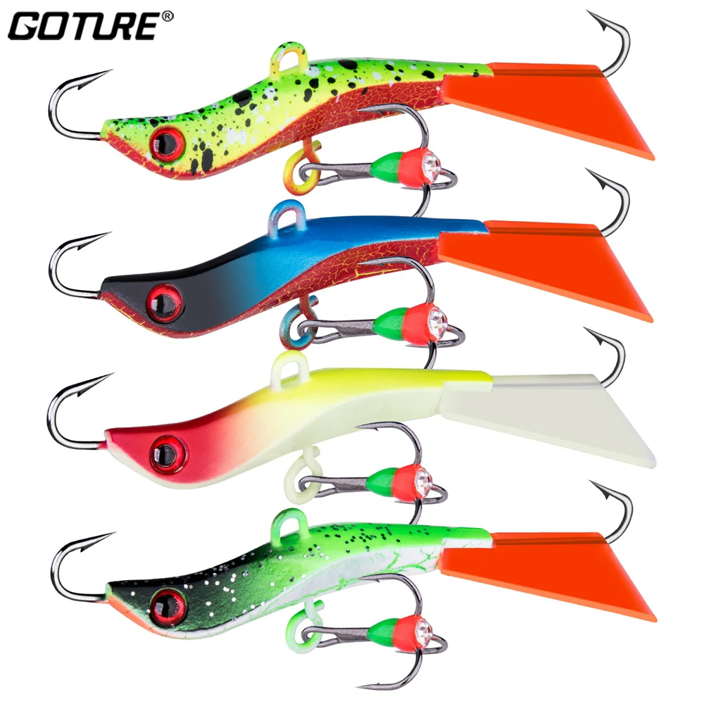 

Goture 4pcs/set Ice Fishing Balancer Winter Fishing Lure 7.1cm 14.4g Jig Hard Bait Wobbler for Pike Perch Winter Fishing Tackles