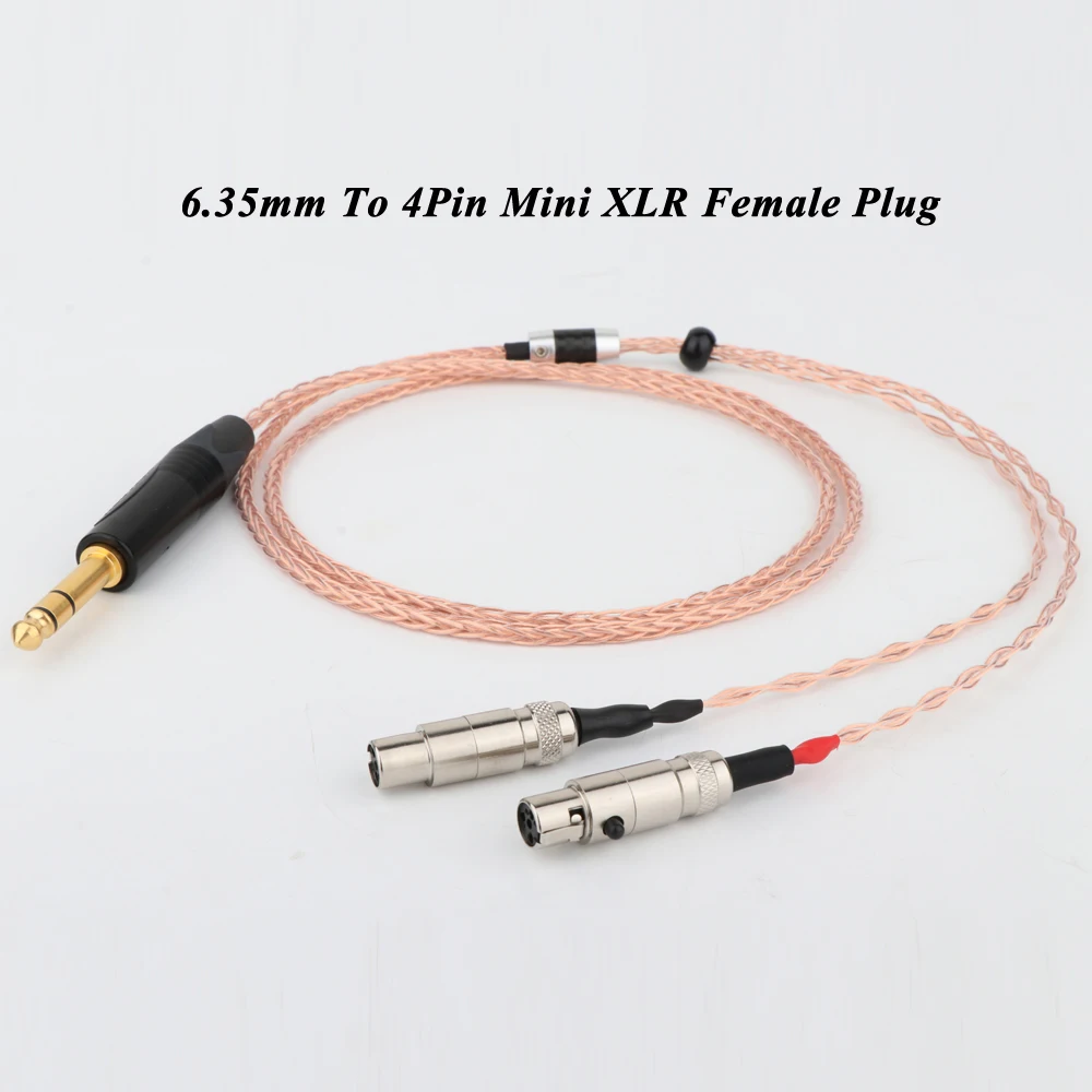 

YTER 6N single crystal copper For AUDEZE LCX-X LCD-XC LCD2 LCD3 LCD4 4Pin XLR 2.5mm/4.4mm Balanec Headphone upgrade Cables