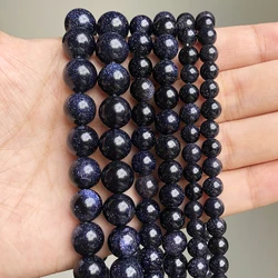 Natural Stone Beads Blue Sandstone Beads 2/3/4/6/8/10/12mm Beads For Jewelry Making DIY Necklace Accessories