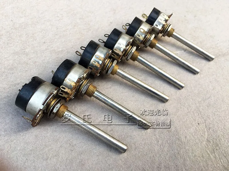 Красный светильник 711 серии WT1A-0.1W22K47K100K470K радио с переключателем ложки с длинной ручкой, потенциометр 6 мм