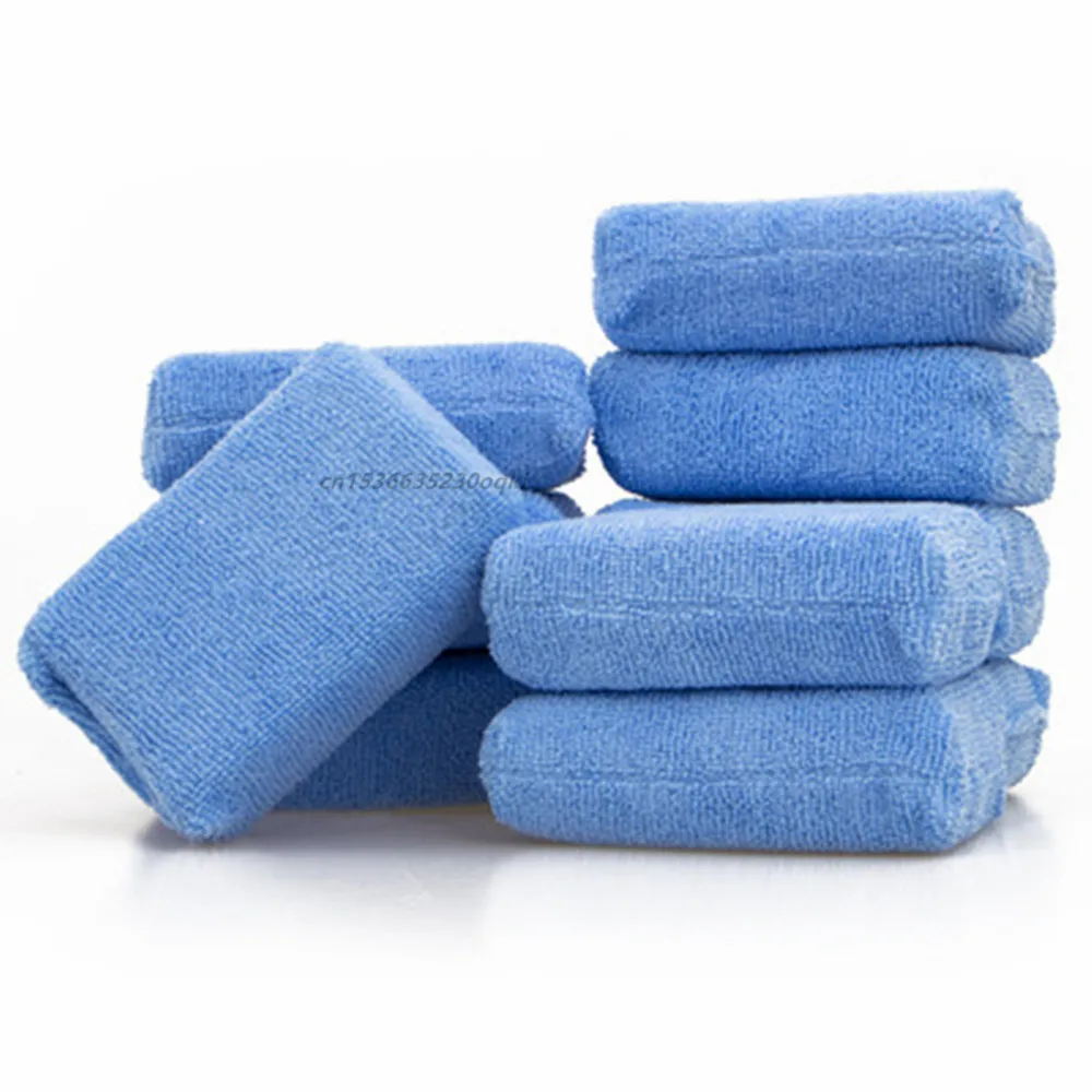 1/3/6PCS Premium Car Cleaning Sponge Microfiber Applicators Sponges Car Care Wax Polishing Towel Cloth sponge Wash Accessories