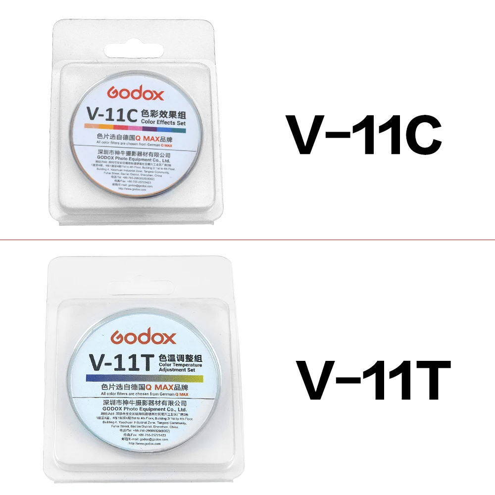 Godox-filtros de Color V-11C V11C o V-11T V11T para AK-R16 o AK-R1, compatibles con Godox V1 Series Speedlite Flash