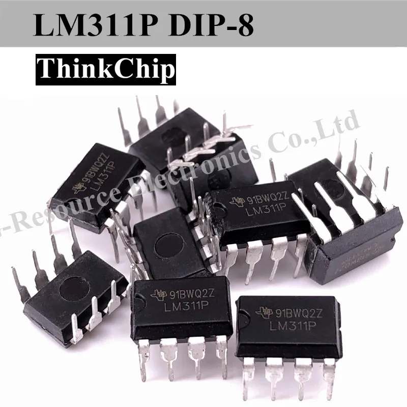 (10 pces) lm311p dip-8 lm311 comparadores diferenciais com strobes