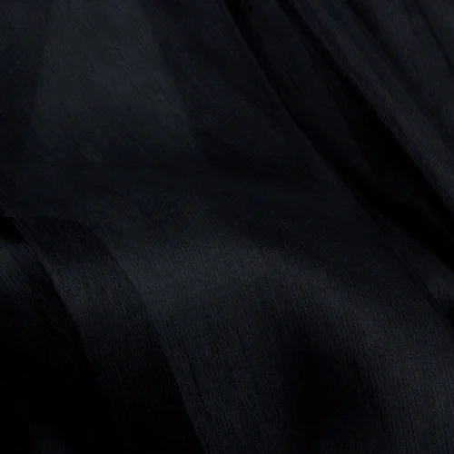 pure black 50% silk and 50% linen fabric silk blended fabric 14momme,SLN098