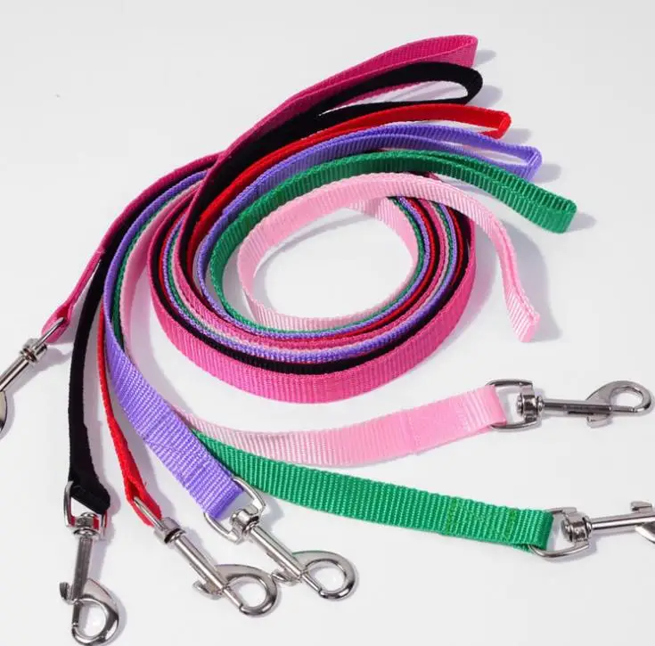 Width 1.5cm Long 120cm Nylon Dog Leashes Pet Puppy Training Straps Black/Blue Dogs Lead Rope Belt Leash SN1263