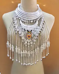 Miao nationality collar five layer collar hanging flower collar hmong necklace