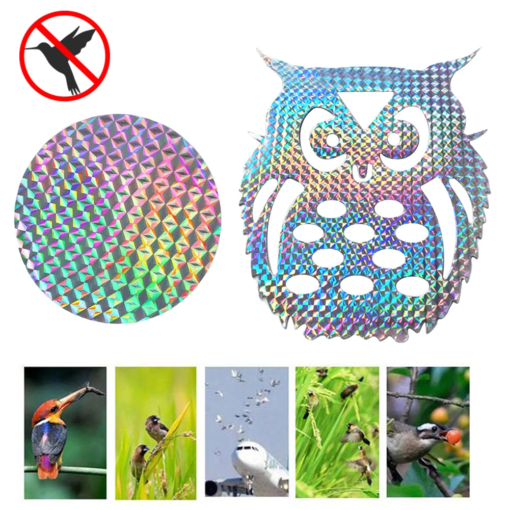 10/ 20pcs Bird Repellent Tape Reflective Anti Bird Scare Eflective Stick Tape Pigeons For Garden Courtyard Window espanta cuco