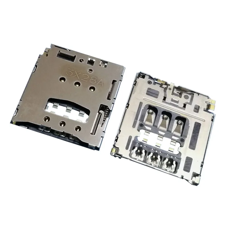 2Pcs Sim Card Reader Slot Tray Holder Connector Socket For Lenovo Yoga Tablet 2 1050 1050F YT-1051F 1051F 1050LC 1051F A850E