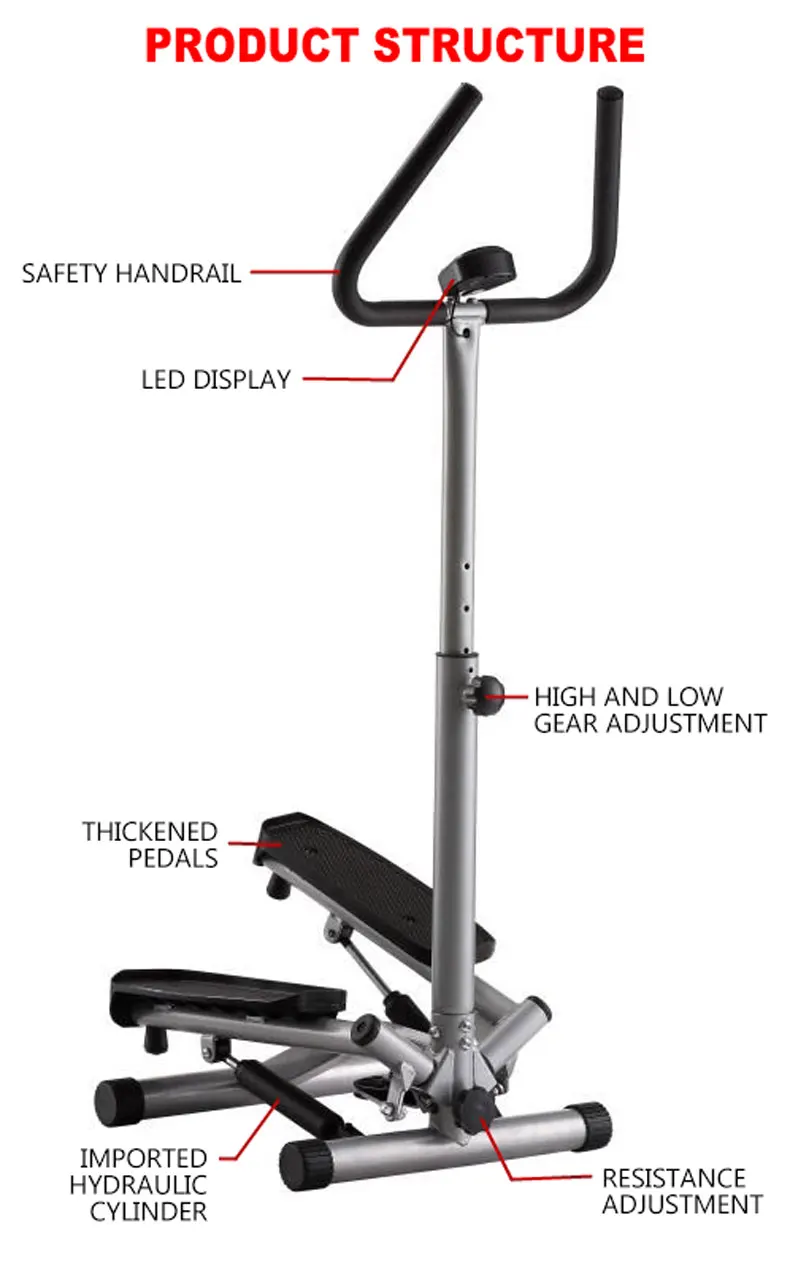 Macchina da passeggio per uso domestico con bracciolo, sollevamento delle gambe, sollevamento dell'anca, dimagrimento della vita, attrezzatura per il Fitness
