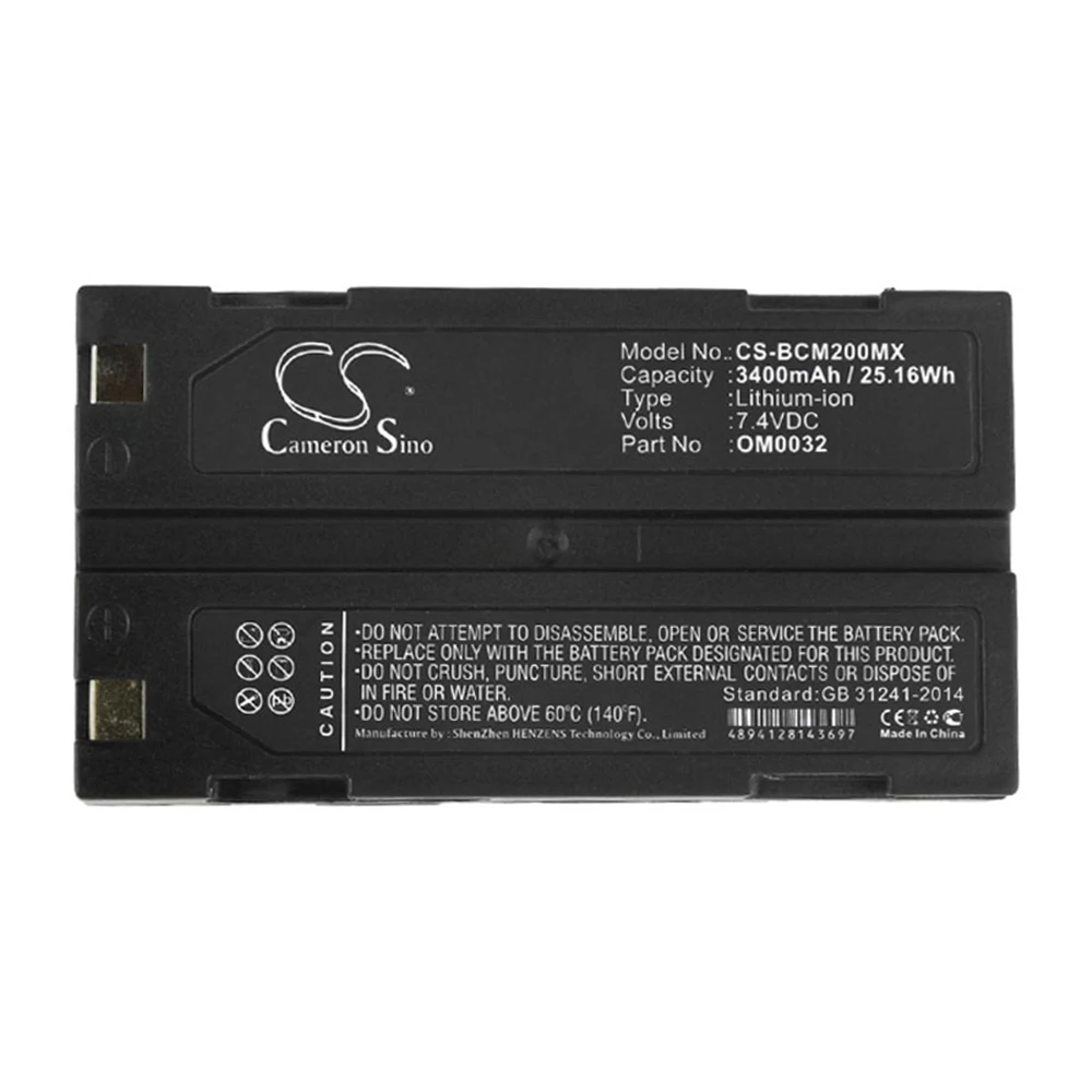 Cameron Sino Battery for BCI MCR-1821J/1-H OM0032 Fits Capnocheck II Capnograph Pulse Medical Replacement Battery