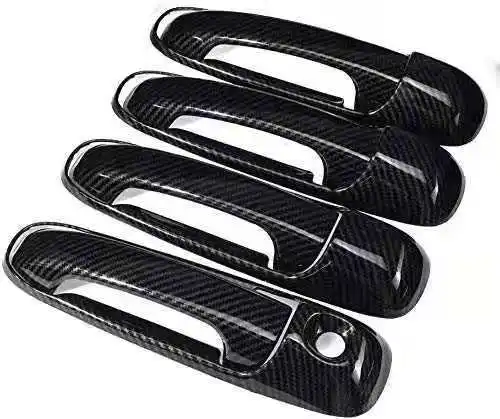 

For Dodge Ram 2500 Durango 2003-2009 Car Door Handle Bar Cover Trim Carbon Fiber Style Car Styling Sticker