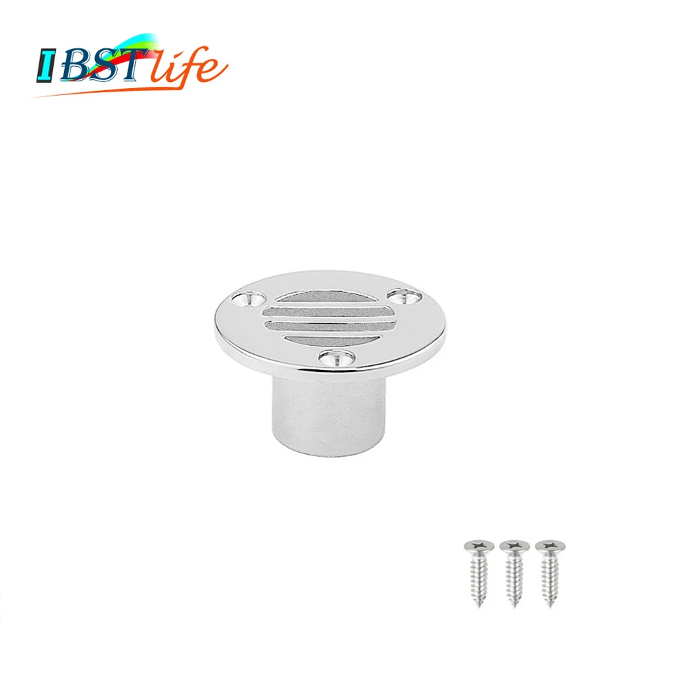 Compact Boat Floor Deck Drain Marine Grade Stainless Steel 316 For Boat Yacht Deck Drainage Hardware Replacement Accessories