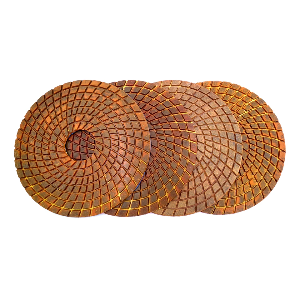 RIJILEI 8 Inch Copper Bond Diamond Polishing Pads 200mm Wet Renovate Floor Polishing Pad for Granite Marble Concrete Floor