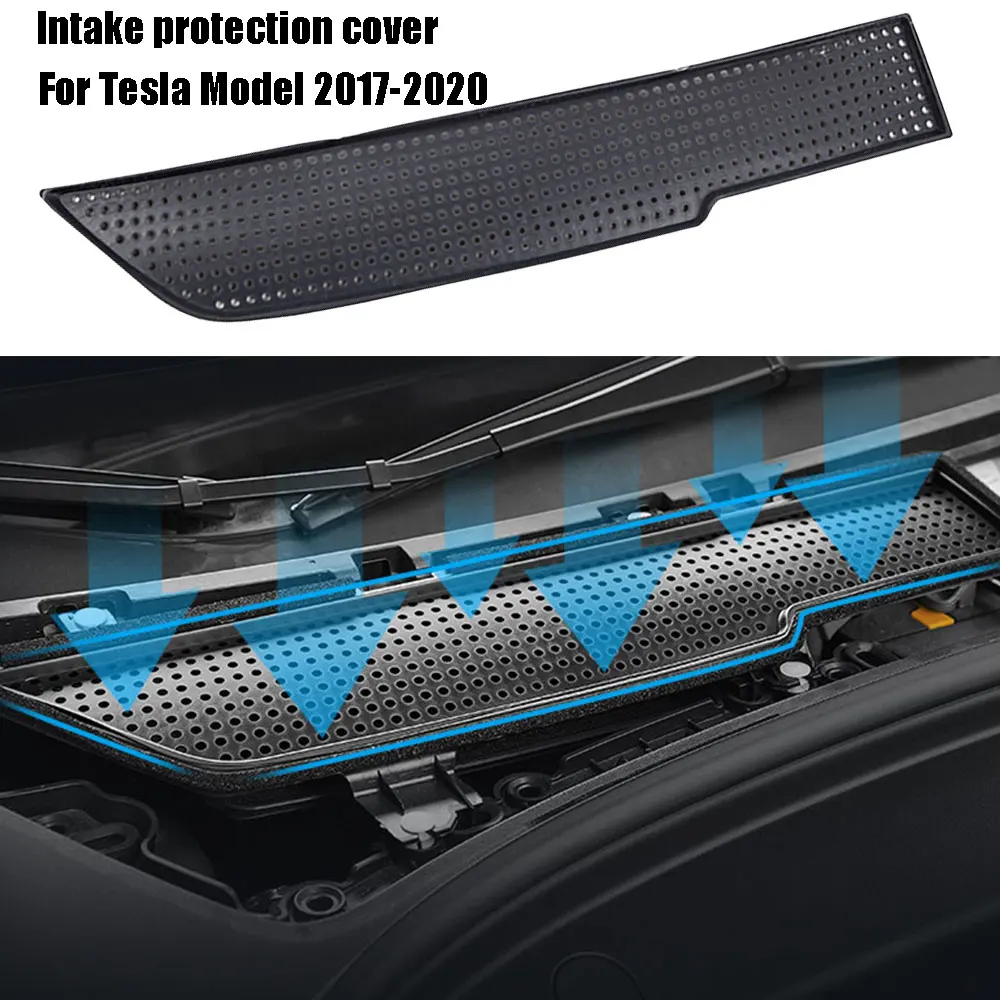 

For Tesla Model 3 2017~2020 Car Air Intake Flow Vent Anti-blocking Protection Decorative Cover