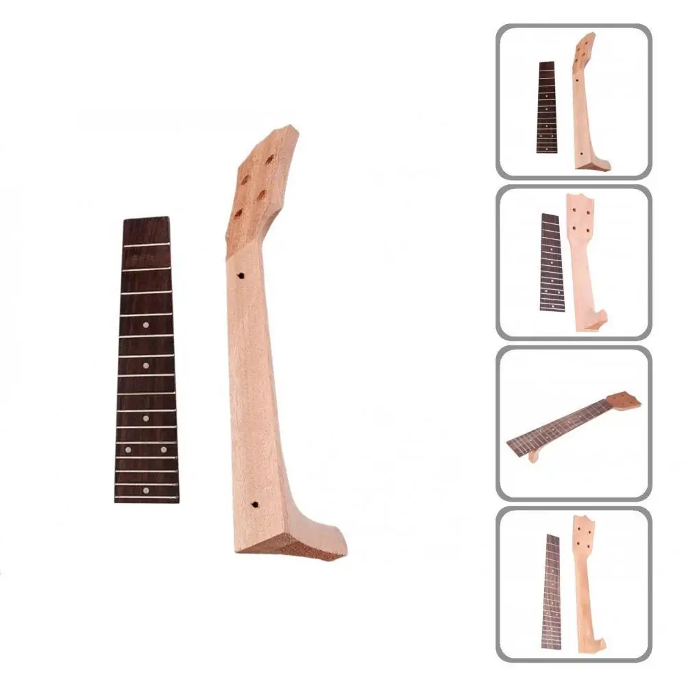 Non-Deformed Wood Wood Resonant DIY Sturdy Ukulele Fretboard for Replacement