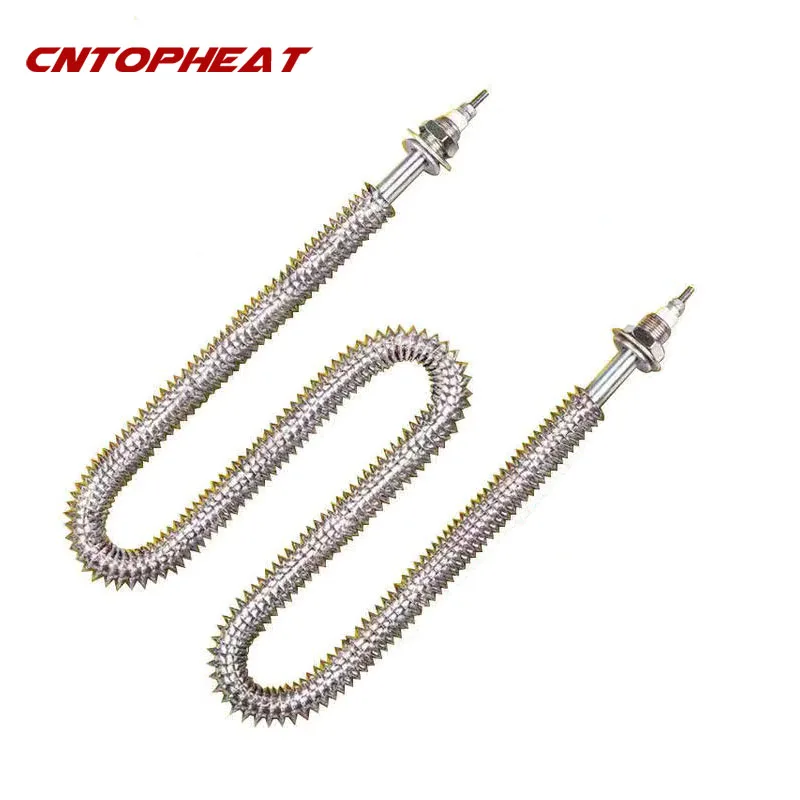 220 فولت/380 فولت الزعانف عنصر التدفئة M18 أنبوبي الهواء زعنفة سخان للفرن/تحميل البنك 1kw/1.5kw/2kw/2.5kw/3kw