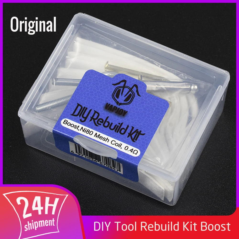 2Box VAPJOY DIY Tool Rebuild Kit for Aegis Boost B Series Coil 0.4ohm Plus Hero Vape Pod Kit Repair Accessary Ni80 Mesh Coil
