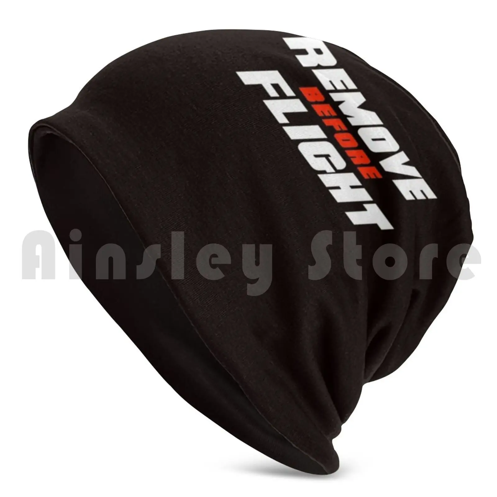 Remove Before Flight Beanies Knit Hat Hip Hop Flight Pilot Before Airplane Mechanic Aviation Remove