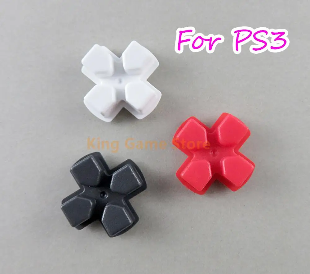 5 piezas de repuesto de plástico para el D-pad, botón de acción y tecla direccional en forma de cruz para el control de Sony Playstation PS3