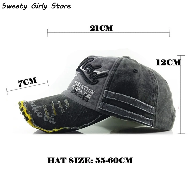 Jeans Baseball Cap Women Men Embroidery Snapback Hat Casual Gorras Hip Hop Caps Vintage Fashion Casquette Sun Visors Unisex