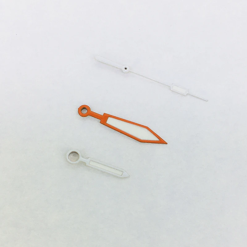 Three Watch Hands Spare Parts Orange Color Fit For EAT2824/2836/2846/2834 Movement Watch Luminous Accessories image 2