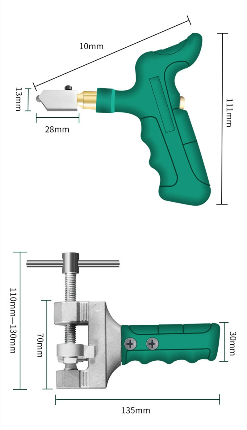 Imagem -04 - Cortador de Vidro de Alta Resistência Telha Handheld Multi-função Abridor Portátil Casa Cortador de Telha Ferramentas de Corte de Diamante Mão