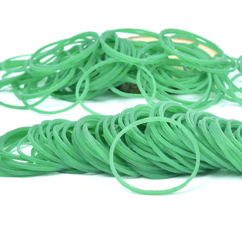 100 Pieces/Pack green Rubber Bands D38mm Strong Elastic Band office for school Industrial Supply Stationery Holder Packing Suppl