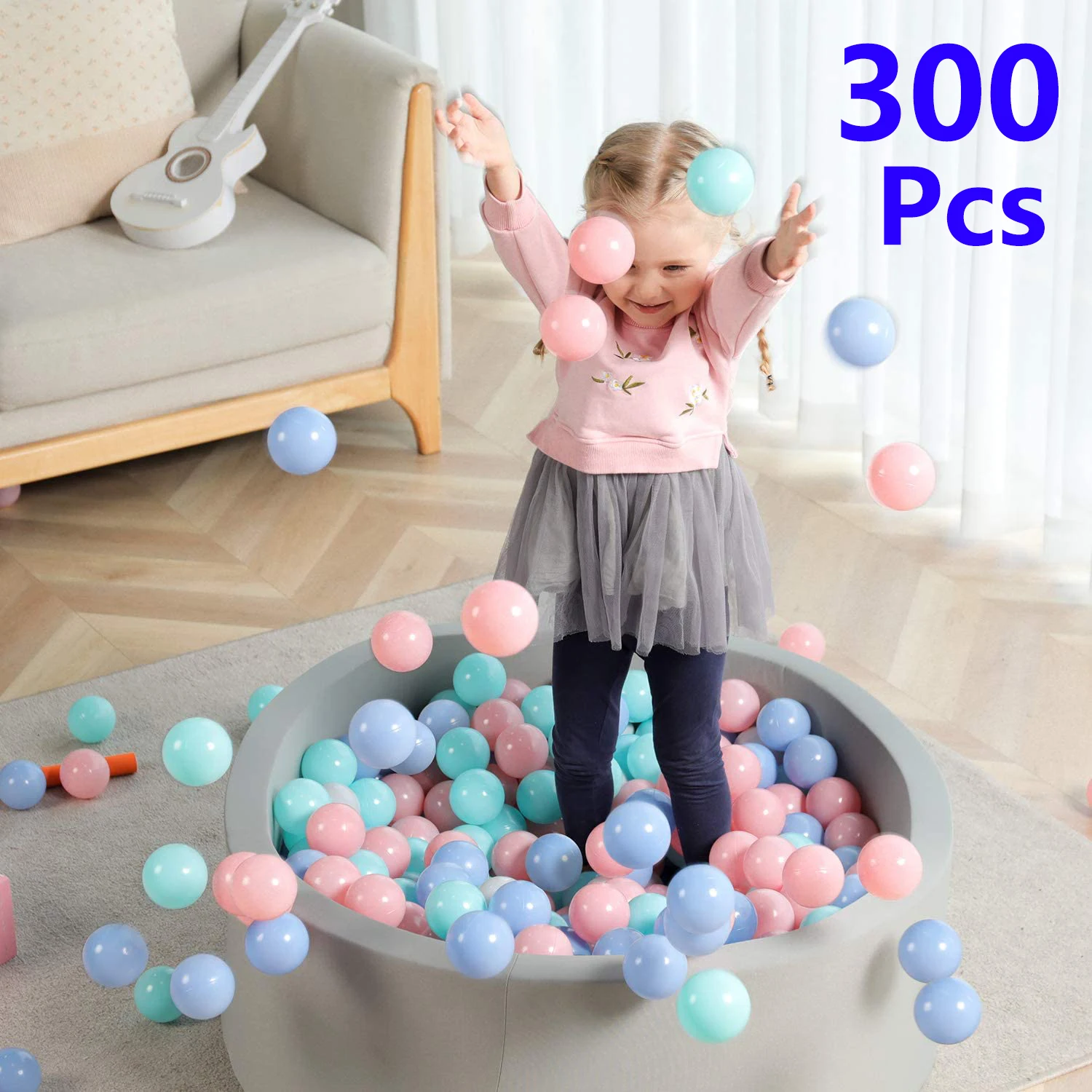 300PCS Outdoor Sport Ball Bunte Weiche Wasser Pool Ocean Wave Ball Baby Kinder Lustige Spielzeug Umweltfreundliche Stress Luft Ball