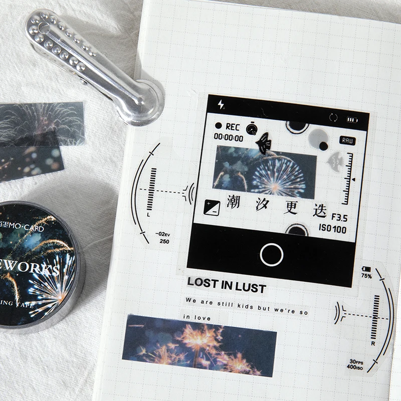 Romantic shot series  Moon galaxy Washi Tape Adhesive Tape DIY Scrapbooking Sticker Label Japanese Masking tape