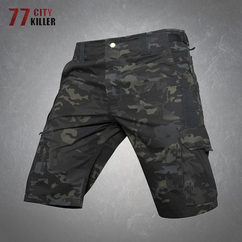 

Summer Tactical Shorts Men Casual Breathable Waterproof Multi-pockets Pants Male Outdoor Sports Wear-resistant Military Shorts