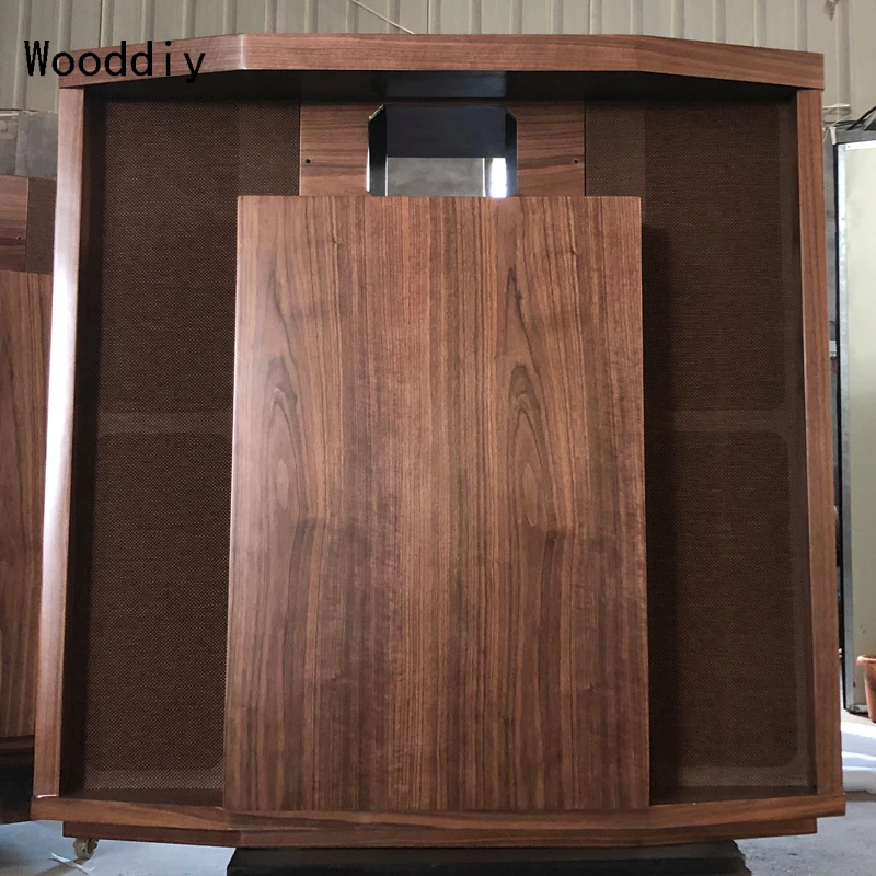 Wooddiy 15 Inch Two-way Horn System Hifi Speaker Empty Cabinet  JBL Hartsfield Clone Birth Plywood One Pair Shell