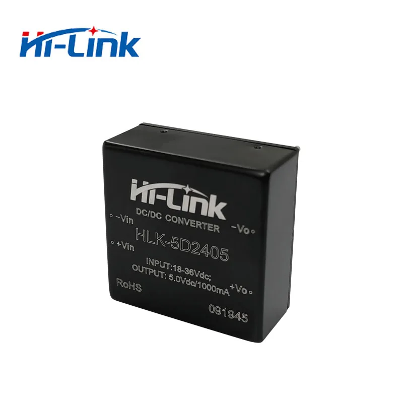 จัดส่งฟรี2ชิ้น/ล็อต9-18V 5W 24V DC DC Power SuppliesแยกโมดูลHLK-5D1215เปลี่ยนHDD5-24S05A