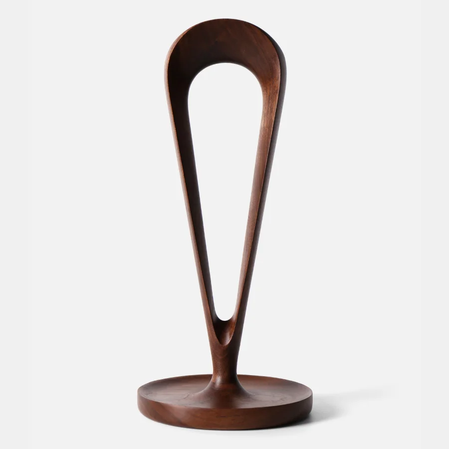 Fashion wooden craft design new walnut earphone display stand earphone desktop stand storage rack