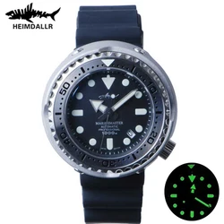 Heimdallr Mens Diver Watches Men Automatic Watch Tuna Mechanical Wristwatch 1000M Waterproof C3 Super Luminous Watches Sapphire