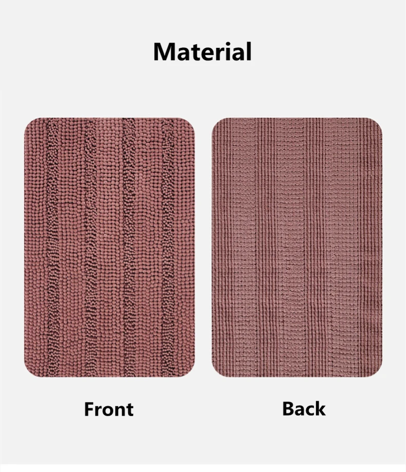 Super Absorbent Bathroom Bath Mat Set U Shaped Toilet Rugs Antislip Shower Carpets Set Wahsable Shower Room Carpet Floor Mats