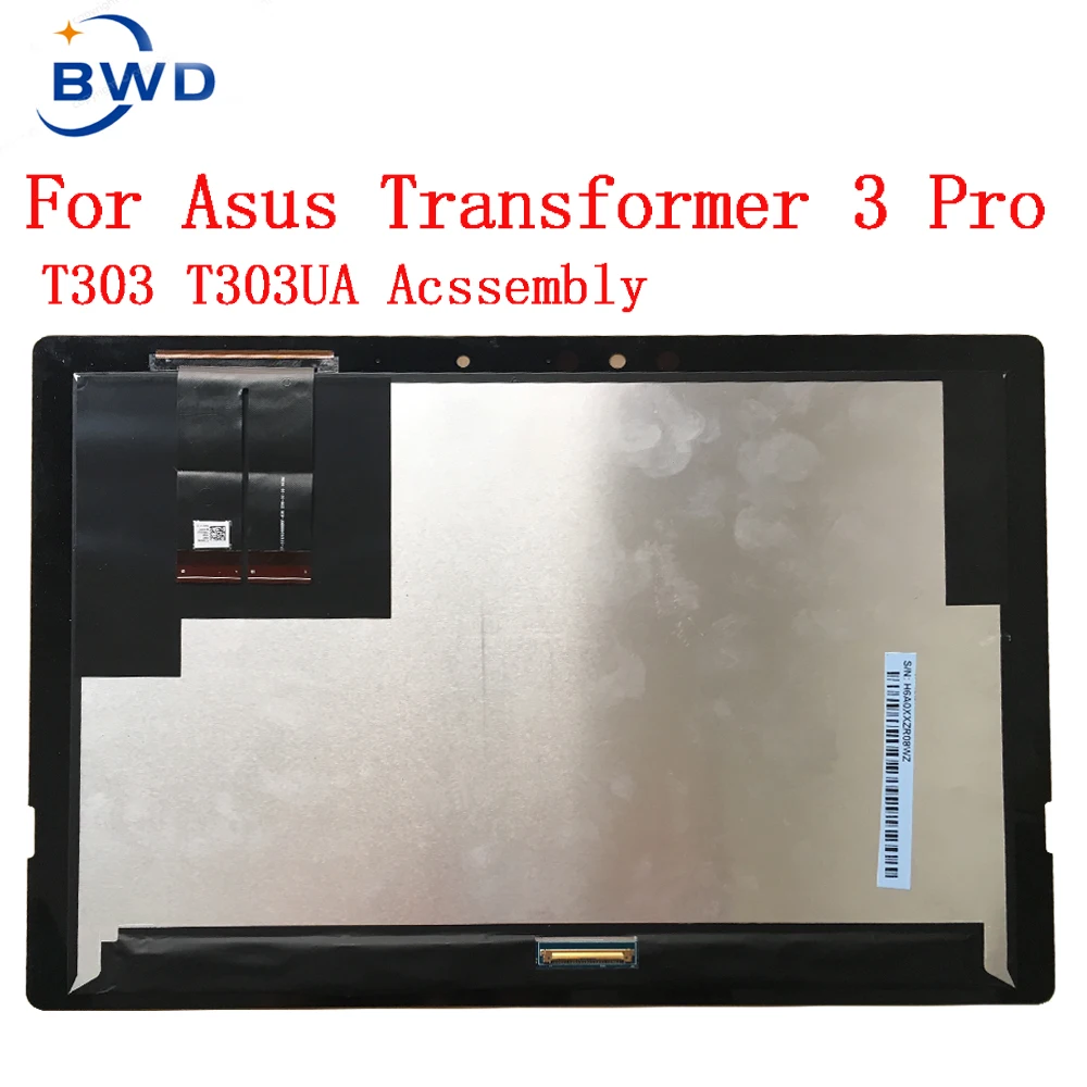 Original 12.6 Lcd Mais Touch Screen Digitador Assembléia Substituição para Asus Transformador Pro T303 T303u T303ua Wqhd