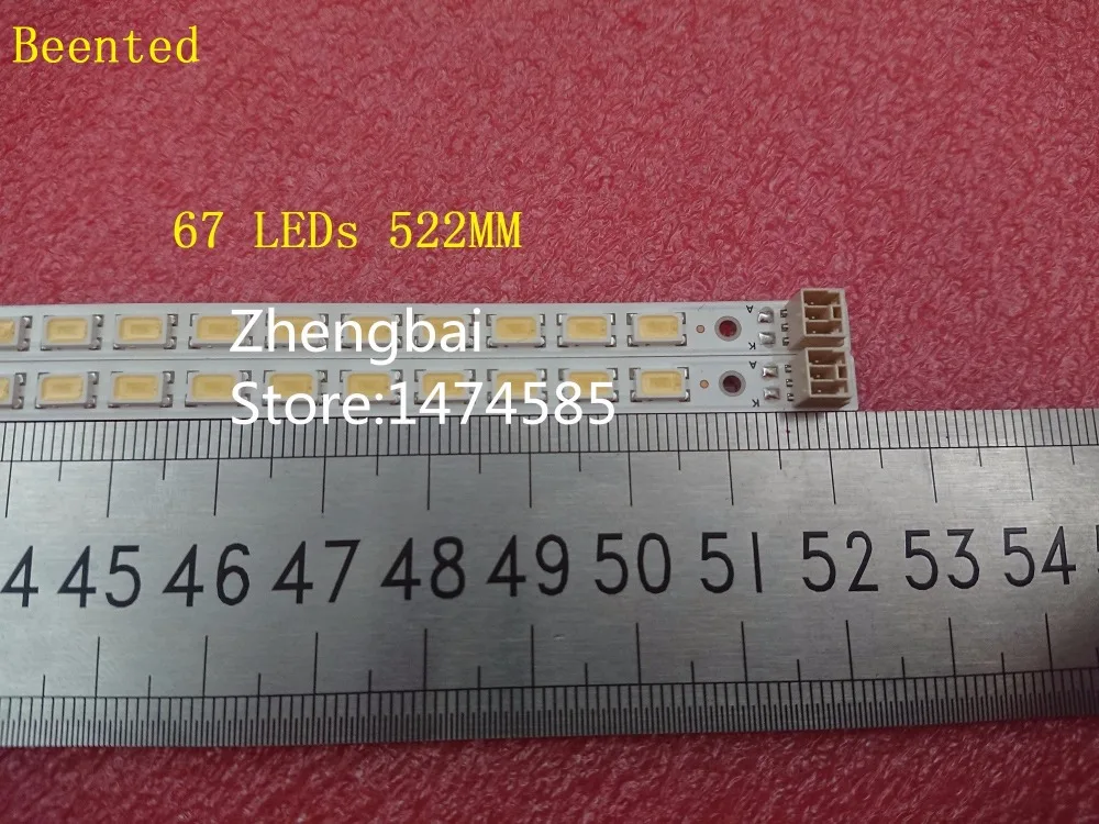 

Beented original New 2 Pieces LED strip LJ64-02858A 46inch-0D1E-67 S1G1-460SM0-R0 67 LEDs 522MM for KDL-46EX520 LTY460HN02