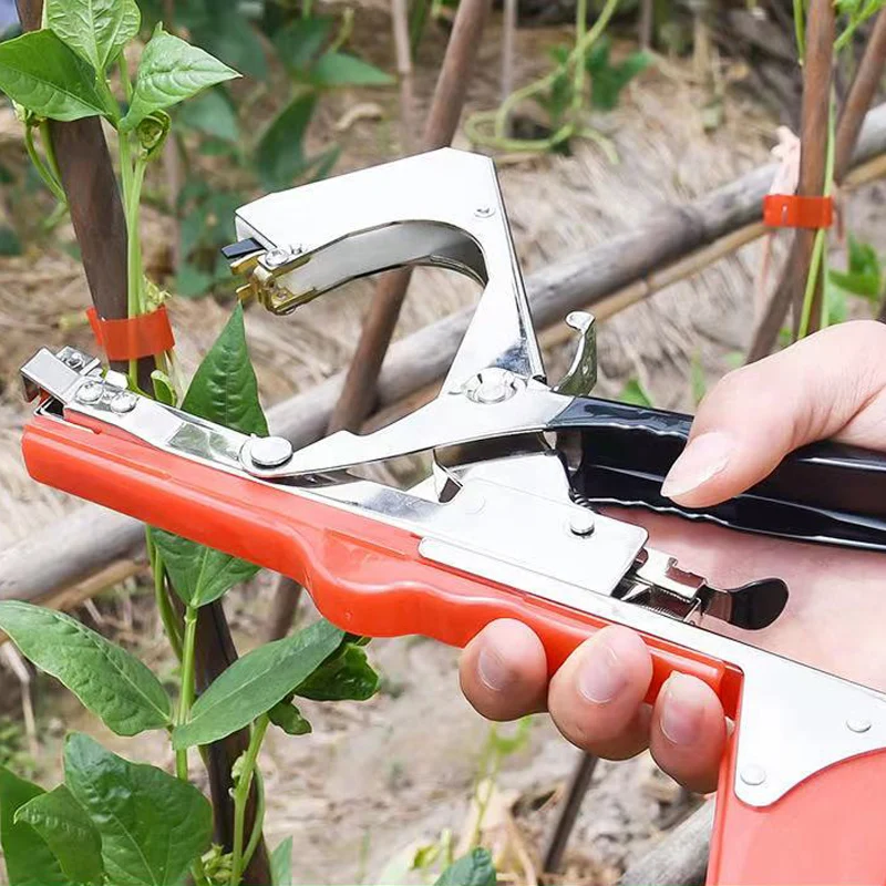 

HEMAN Gardening Tapetool, Plant Typing Machine for Vegetabel, Grap, Tomato, Cucumber, Pepper and Flower(Orange)