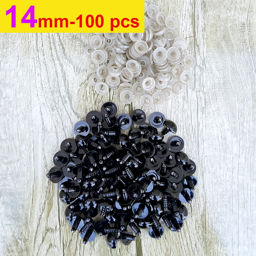 Variant: 14mm-100pcs-Black