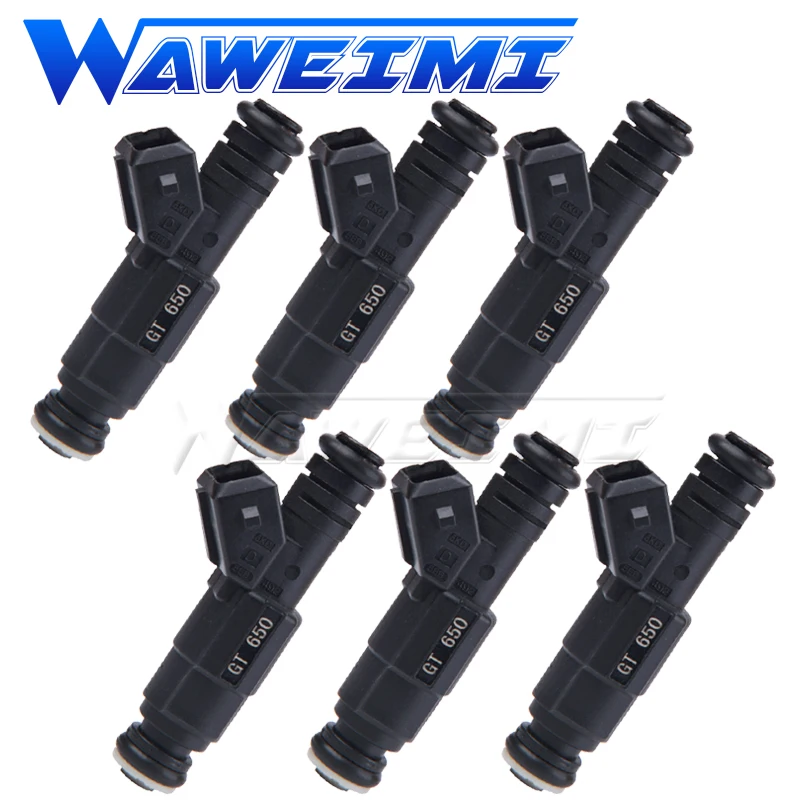 WAWEIMI 6x Fuel Injector GT650 650cc For Jeep Cherokee Grand Cherokee Wrangler V6 Brand New