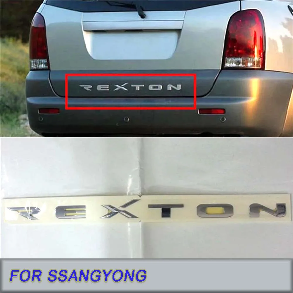 Genuine rear trunk rear door logo emblem for Ssangyong REXTON 2006-2012 rear trunk lid logo badge 7991008020 Rear bumper sign