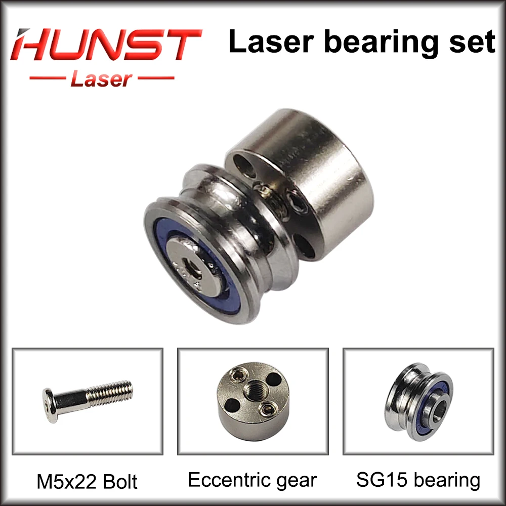 Hunst U Deep Groove Ball Bearings SG15 With Free Fixing Screws Double Row Miniature Pulley Transmission Eccentric Wheel