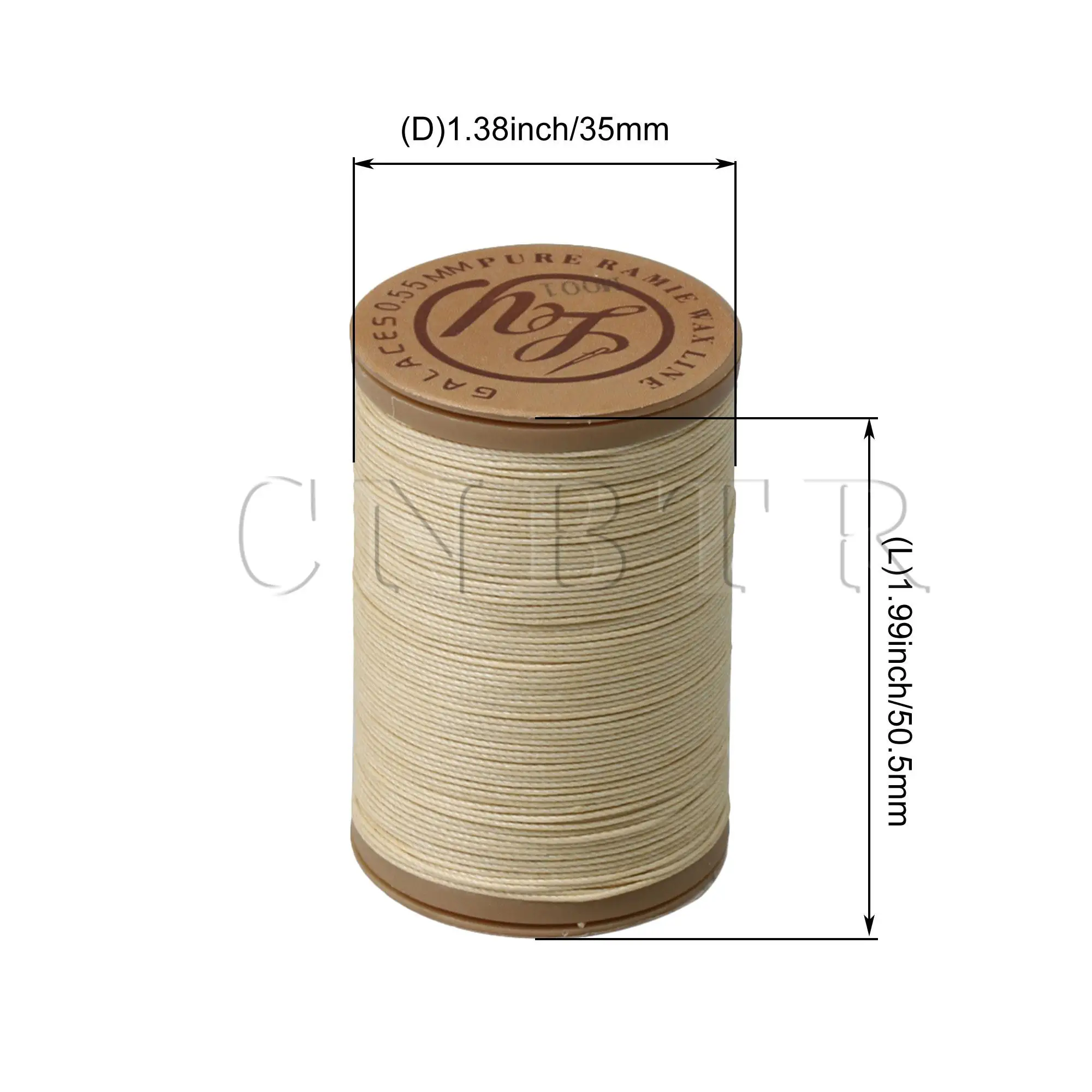 CNBTR 2 x Handwork Leather Sewing Craft Round 750cm Waxed Thread Cord 0.55 Dia