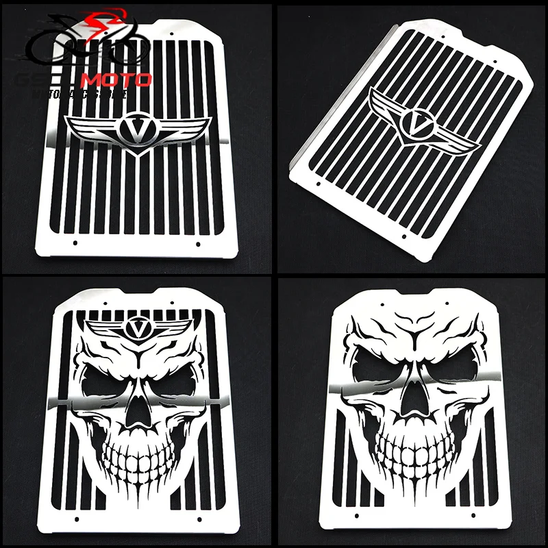 Couvercle de protection de calandre en acier chromé, capuchon de refroidissement précieux pour boîte de conserve Kawasaki Fellow, VN1500, VN1600, Mean Streak, 2002-2008, VN 1500, 1600
